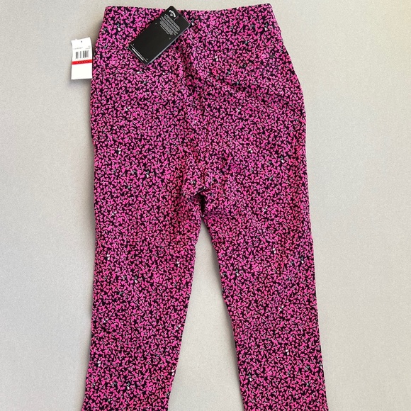 NWT-Callaway Multi Colored Pattern Womens TrueSculpt Pull-on Tech Golf Pant XS - Picture 2 of 10